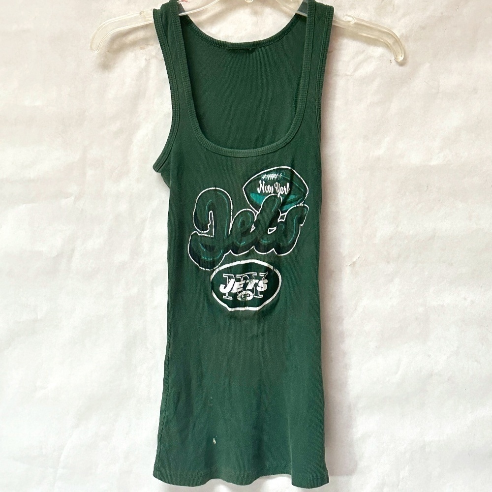 Vintage NFL New York Jets Football Tank Top Women's Muscle Tee Top